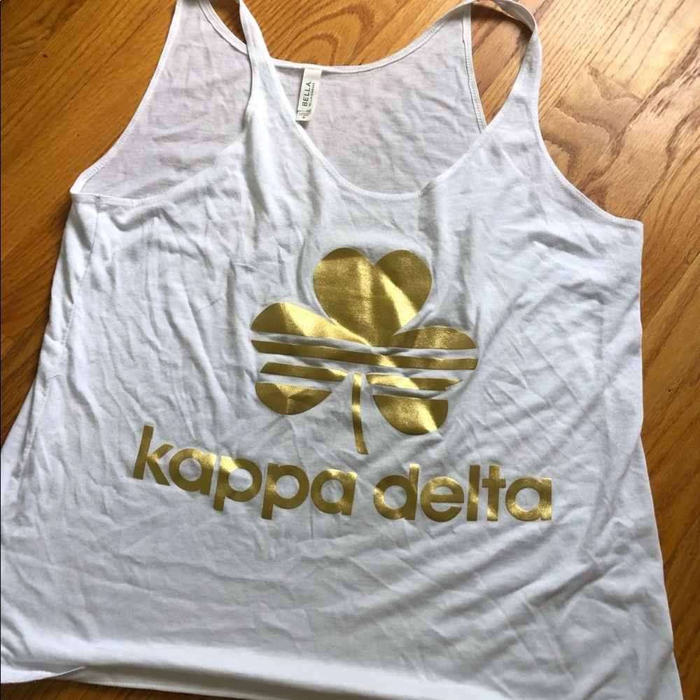 Kappa Delta Adidas Inspired Shamrock Tank Top
